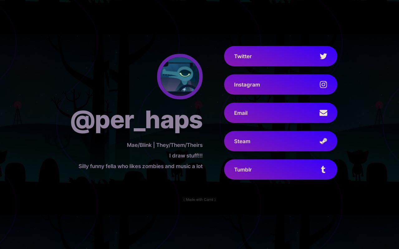 Carrd profile picture for @haps